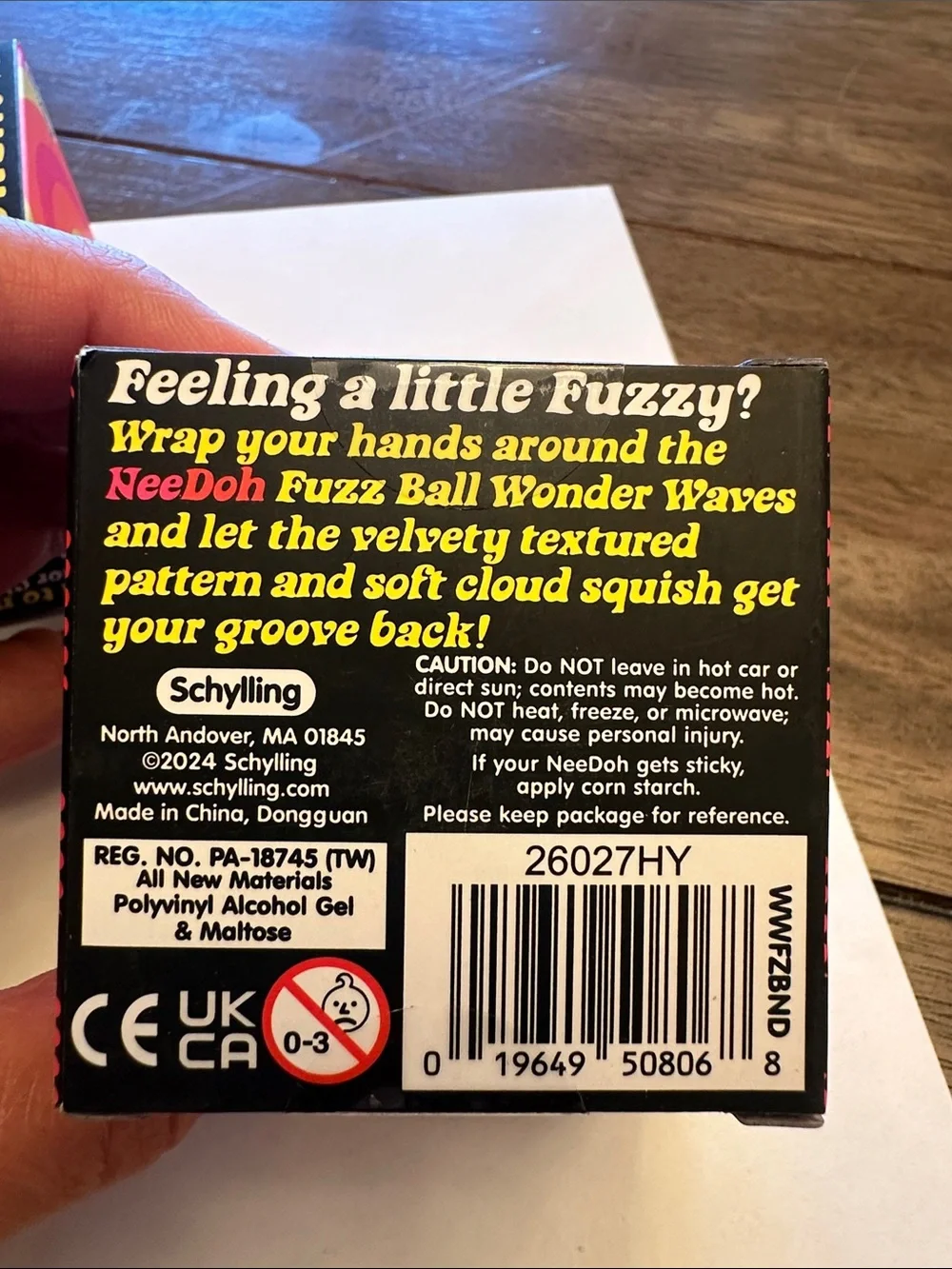 NEE DOH Fuzz Ball Wonder Waves - Orange Fuzzy Toy Rare